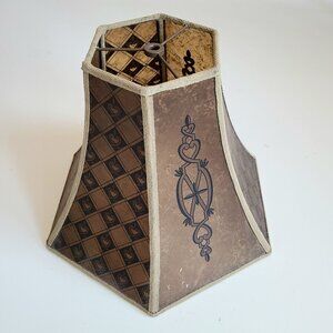 Vintage/antique Art Deco or Arts and Crafts period lampshade.